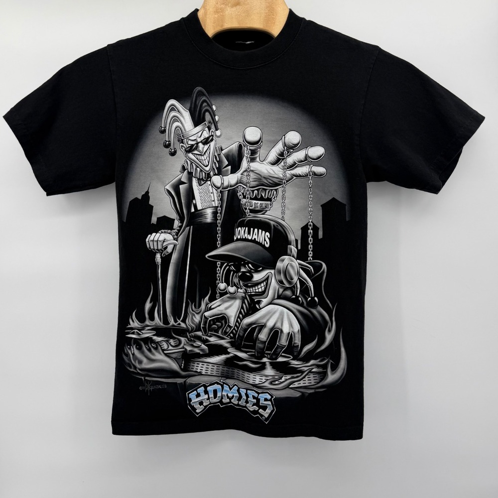 Homies Signature Graphic T Shirt Mens M Black Clown David Gonzales Joker 2011